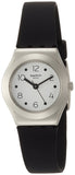 Swatch Soblack White Dial Ladies Silicone Watch YSS315